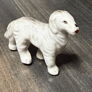 Vintage Ceramic Dog Figurine‎ Japan Sheepdog Collectible Animal Decor